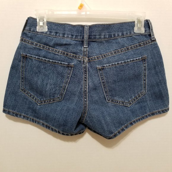 Old Navy shorts 0 The Flirt denim jean shortie summer low rise waist - Picture 2 of 14
